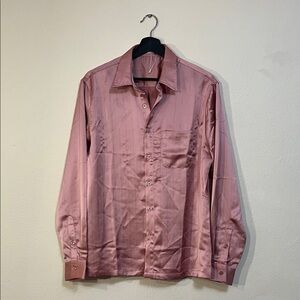 Elegant Men's Rose Dress Shirt